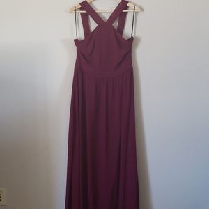 Lulu's Burgundy Air of Romance Maxi Dress